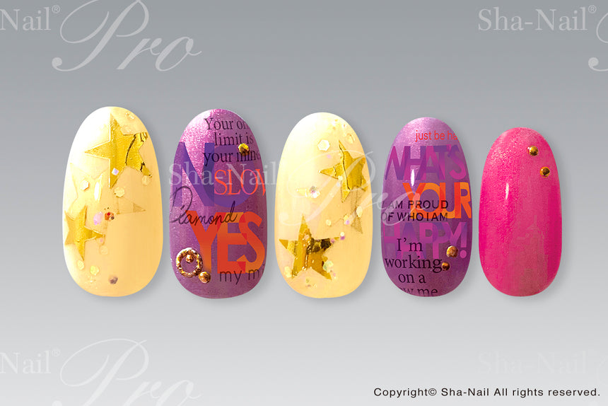 Photo Nail PRO GFS-001 Gradation Font Orange Miracle