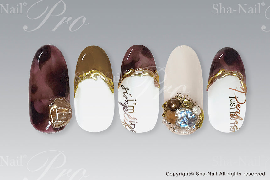 Photo Nail PRO GFR-001 Gradation Font Brown