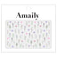 Amaily Nail Sticker No. 1-18 Flower Garden 1