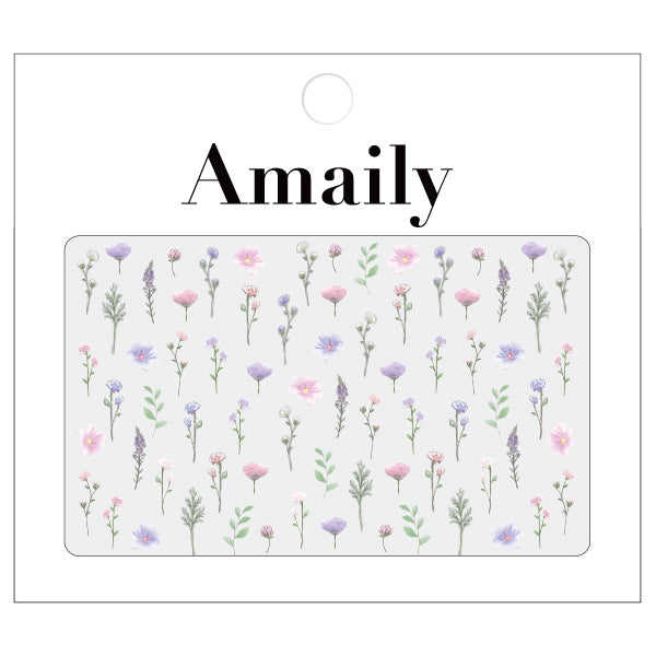 Amaily Nail Sticker No. 1-18 Flower Garden 1
