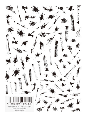 TSUMEKIRA Nail Sticker tati Produce Beat Black NN-TAT-101