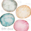 Bonnail Gem Quartz Plate Moon Ruby