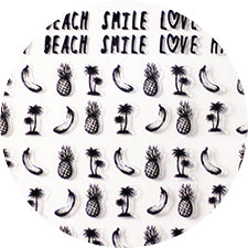 Amaily Nail Sticker No. 3-11 Pineapple Black