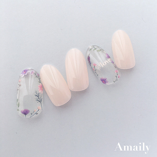 Amaily Nail Sticker No. 1-18 Flower Garden 1