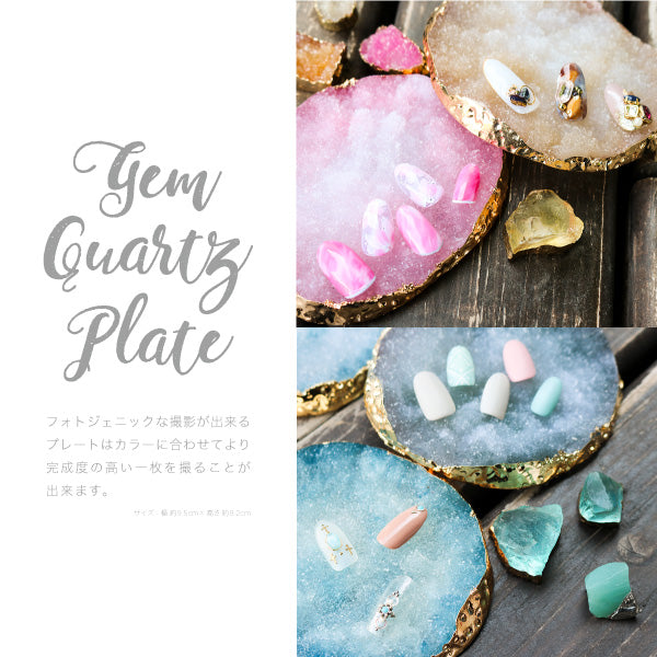 Bonnail Gem Quartz Plate Moon Black Diamond