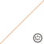 Bonnail Pink Gold Plain Chain S