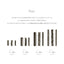 Bonnail Chrome Black Stick Set