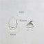 Bonnail × rrieenee Tears Silver 6p