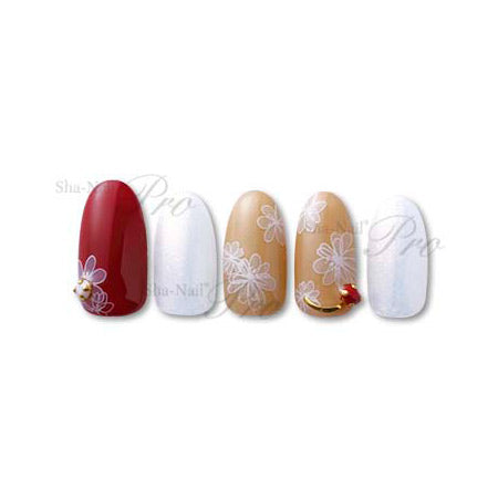 Sha-Nail Pro Sheer Flower (White) HYO-001