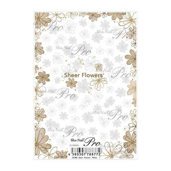 Sha-Nail Pro Sheer Flower (White) HYO-001