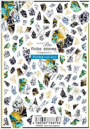 Sha-Nail Pro Sticker Flicker Stone-Fragment SAORI-005
