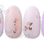 Sha-Nail Plus Sticker Script Font Pink Gold SC-PPG
