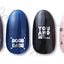 Sha-Nail Plus Sticker Gothic Font Silver GF-PS