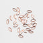 SHAREYDVA Mini-Leaf Inside Cutout Pink Gold 2x4mm 50p