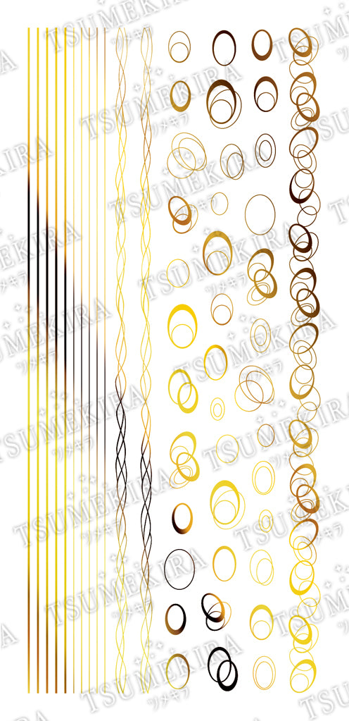 Tsumekira TOMOMI Produce 1 Noble Line Gold SG-TOM-102 (Gel only)