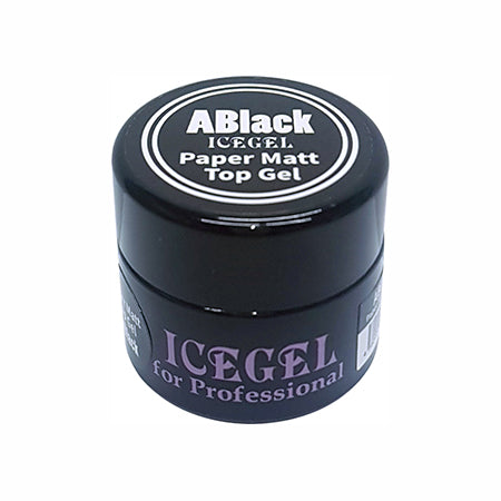 ICE GEL A BLACK paper matt top gel