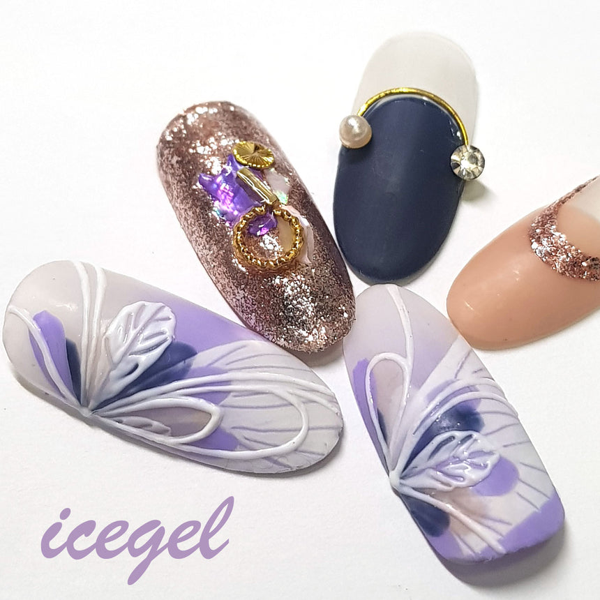 ICE Gel A Black Icing Gel 731 Pastel Pink 3g