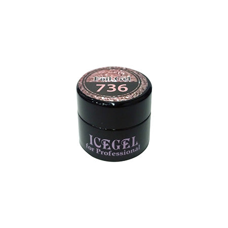 ICE Gel A Black Wheel Gel 736 Pink Gold 3g♥