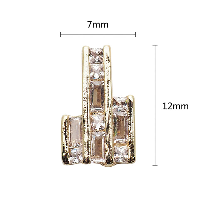 Nail Accessories Jewelry Bar   Gold C (2p)