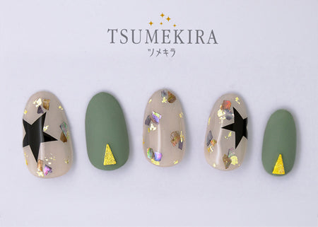 Tsumekira rrieenee × filer Produce 2 Love etoile -red & black-