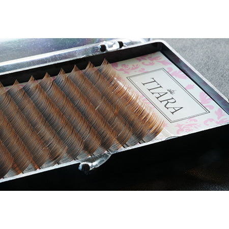 TIARA Gradation Color Lash Brown & Black J Curl 8mm