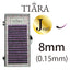 TIARA Gradation Color Lash Purple & Black J Curl 8mm