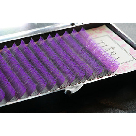 TIARA Gradation Color Lash Purple & Black J Curl 9mm