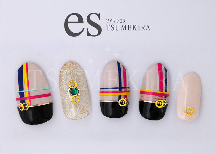 Tsumekira es Colorful stripes ES-CST-101