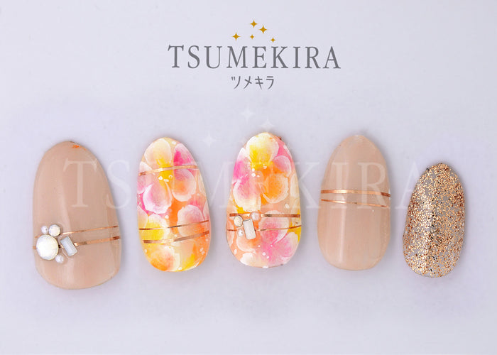 Tsumekira Pinstripe Champagne Pink SG-PIN-205 (for exclusive use of gel)