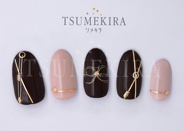 Tsumekira Pinstripe Champagne Pink SG-PIN-205 (for exclusive use of gel)