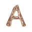 Bonnail Alphabet Charm Pink Gold A