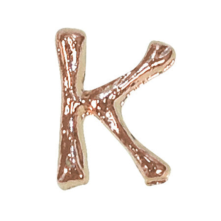 Bonnail Alphabet Charm Pink Gold K