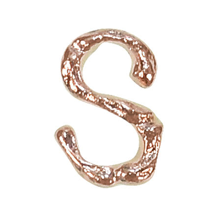 Bonnail Alphabet Charm Pink Gold S