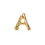 Bonnail Alphabet Charm Mini Gold A