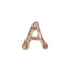 Bonnail Alphabet Charm Mini Pink Gold A