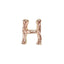 Bonnail Alphabet Charm Mini Pink Gold H