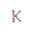 Bonnail Alphabet Charm Mini Pink Gold K