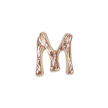 Bonnail Alphabet Charm Mini Pink Gold M