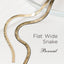 Bonnail chain flat wide snake White