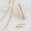 Bonnail chain flat cut S  Gold