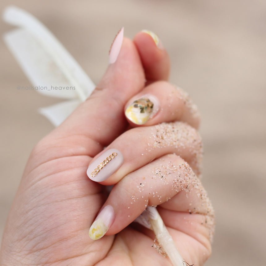 Bonnail chain flat cut S Pink Gold
