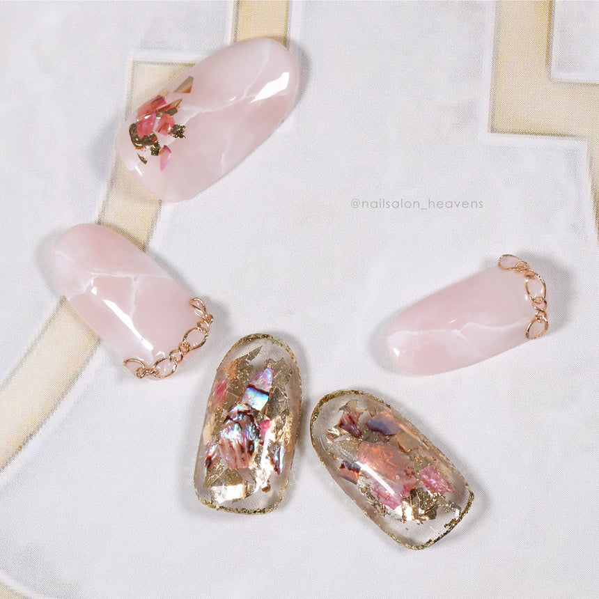 Bonnail Chain Design Lace S Pink Gold