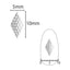 SHAREYDVA Nail Parts Mesh Morocco Diamond Silver