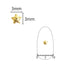 SHAREYDVA Nail Parts Stella Rough Gold