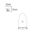 SHAREYDVA Nail Parts Stella Rough Silver