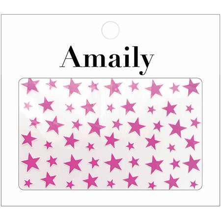 amaily No. 5-34 stars (fluorescent pink)
