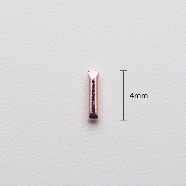 Nail Accessories Stick Pink Gold 4mm