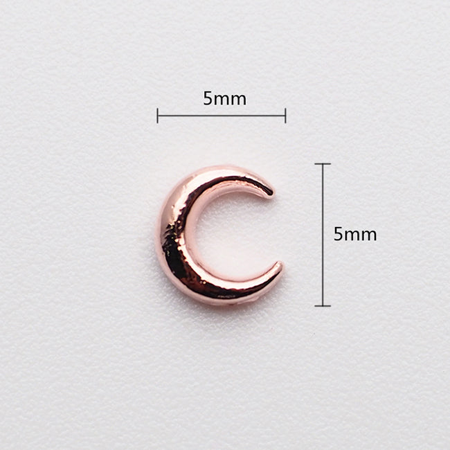 Nail Accessory Moon Pink Gold
