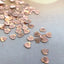 SHAREYDVA Studs Metal Heart Pink Gold