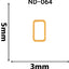 Lady Grace Nail Accessories  ND064 Gold  5mm x 3mm